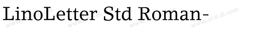LinoLetter Std Roman字体转换